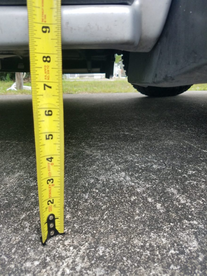 SumoSpring ground clearance tape measure