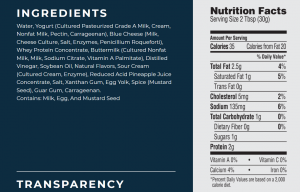 Bolthouse Farms Chunky Blue Cheese Dressing Nutrition Info
