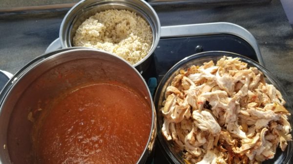 Shredded Chicken in the Thermal Cooker (Slow Cooker) - Online Fitness