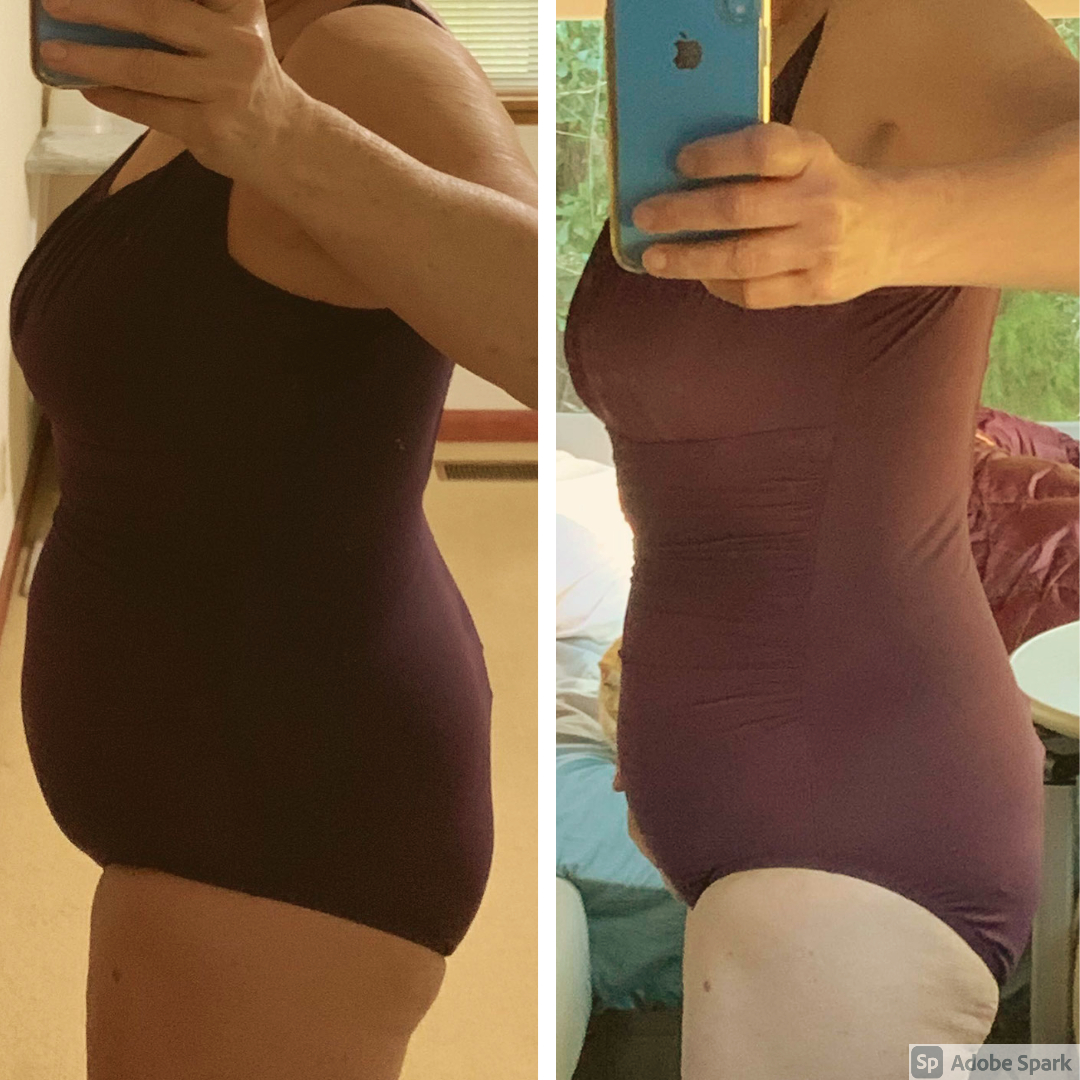 Weight loss transformation of 59 year old woman